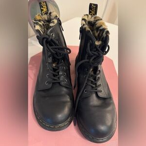 Dr. Martens AirWair Black Leather Ankle Boots size 38 or Size 7 US